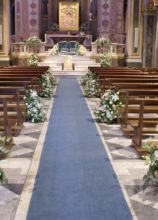 Allestimento floreale per il matrimonio nella Chiesa di S. Bartolomeo