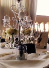 Candeliere per i tavoli del ricevimento di nozze
