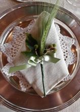 Segnoposto spiga per un matrimonio shabby chic