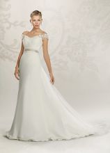 Vestito da sposa con dettagli preziosi applicati sul corpetto - Collezione Zaffiro Z21