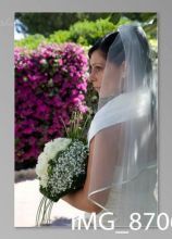 La sposa con il suo bouquet