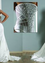 Vestito da sposa a sirena con corpetto di Swarovski - Modello Jolie