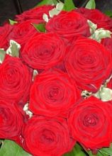 Bouquet di rosse rosse per la sposa