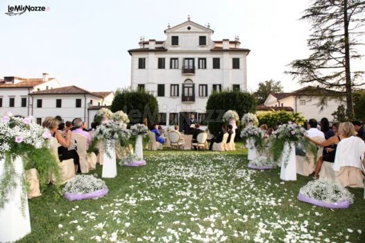 Celebrazione delle nozze a Villa Contarini Nenzi