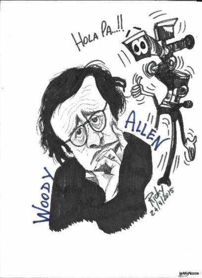 Ricky Caricaturas - Woody Allen
