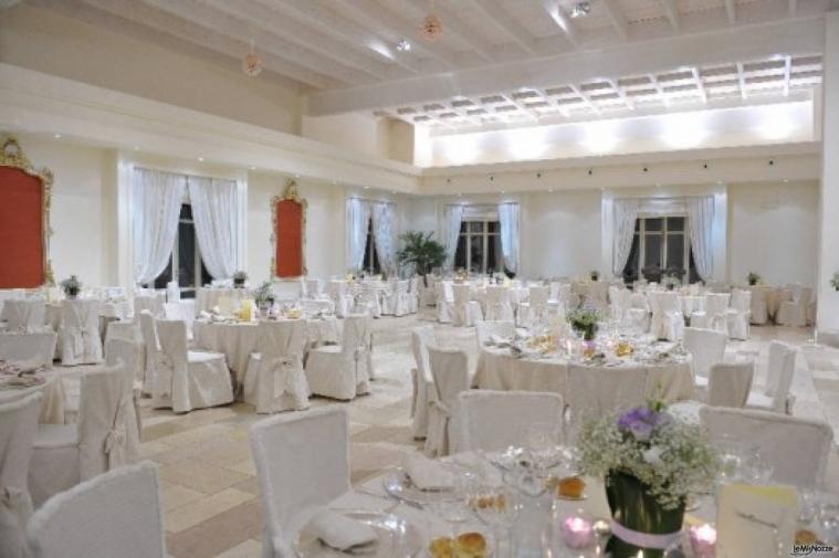 Villa Ciccorosella - Sala allestita per il ricevimento di matrimonio