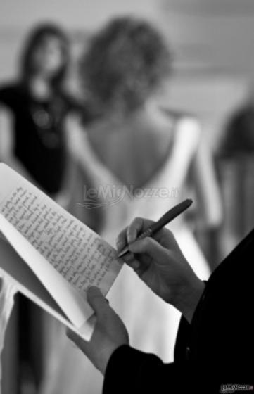 La wedding writer che scrive la storia degli sposi