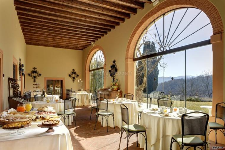 Hotel Villa Michelangelo - Sala Portico per il ricevimento di matrimonio