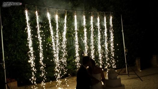 Fuochi d'artificio per il matrimonio