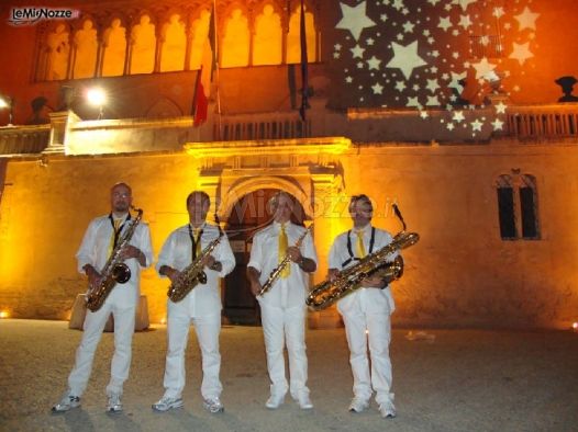 Gli Etna Sax Quartet si esibiscono ad un matrimonio