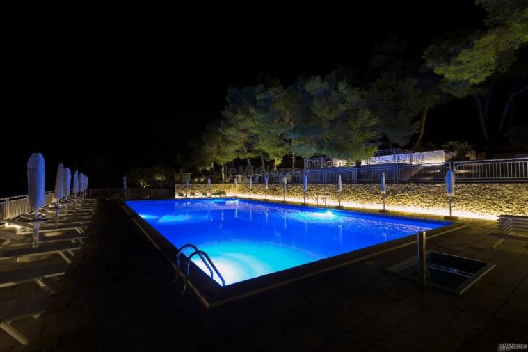 Grand Hotel Riviera - Vista serale della piscina