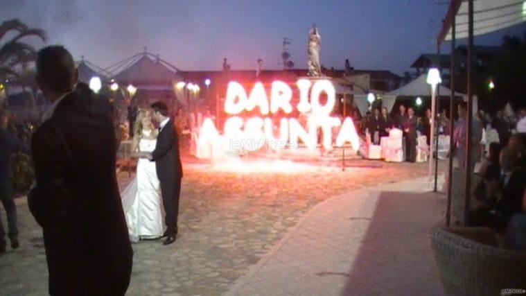 fuochi d'artificio per matrimonio: nomi sposi