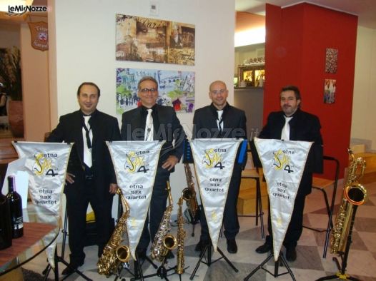Band di quartetto di sax per l'intratteniemnto matrimonio