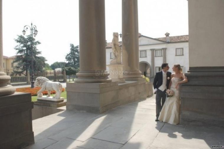 Villa Caroli Zanchi - Dettaglio del pronao della location di matrimonio