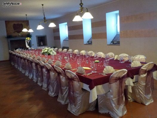Tavolo imperiale per il ricevimento di matrimonio a Brescia
