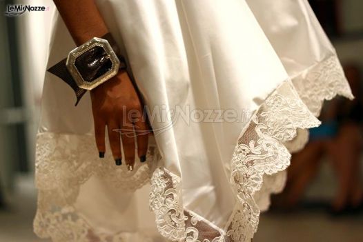 Atelier Alfina - Un particolare dell'abito da sposa