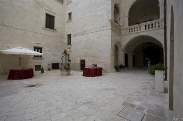 Il cortile interno del Palazzo Viceconte