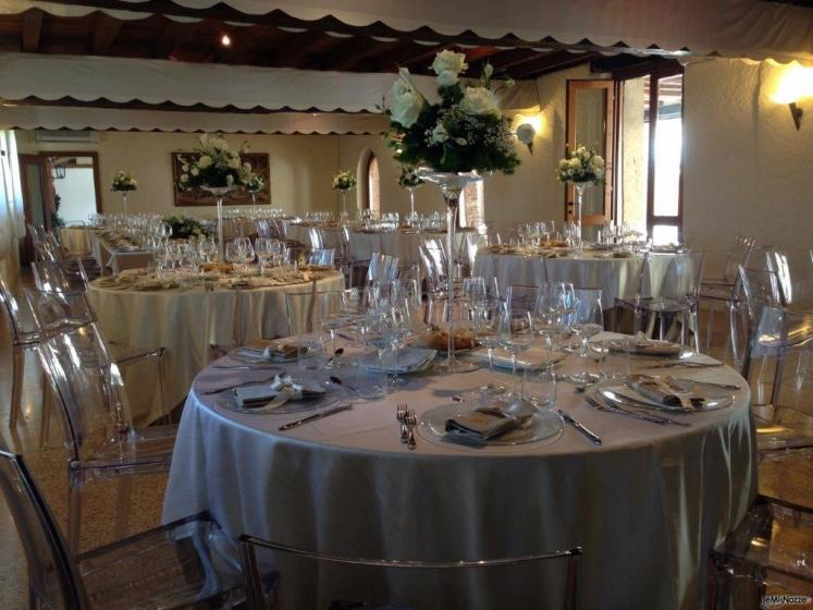Villa San Biagio - Allestimento per il matrimonio nella sala interna