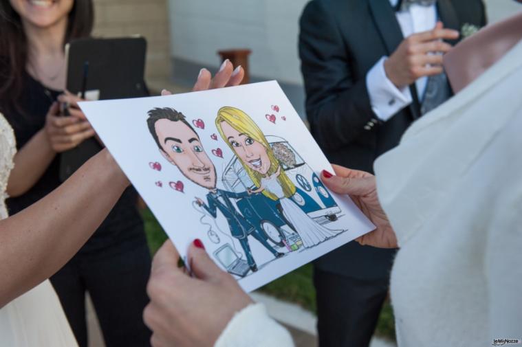 Caricatura sposi - Caricatura personalizzata per gli sposi