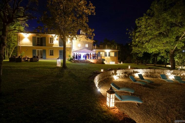 Villa Baldacchini - Il giardino di sera