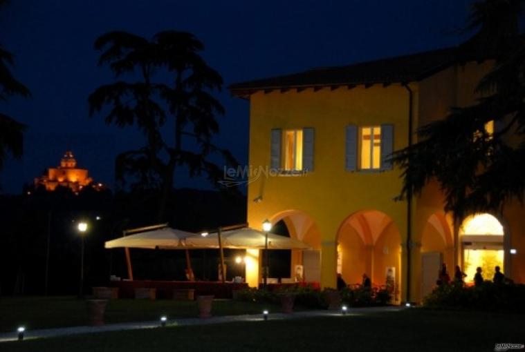 Villa Aretusi - Vista della location di matrimonio di notte