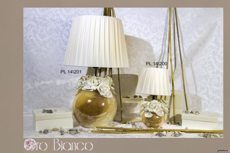 Oro Bianco Bomboniere - Porta lume con palla ambra