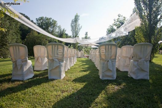 Cerimonia di matrimonio in giardino