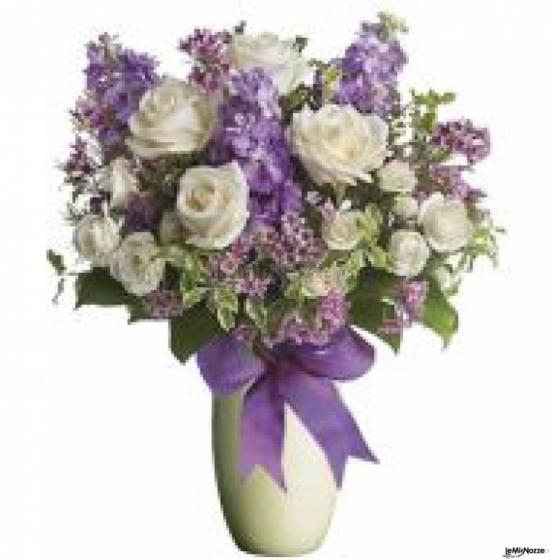Bouquet bianco & lilla
