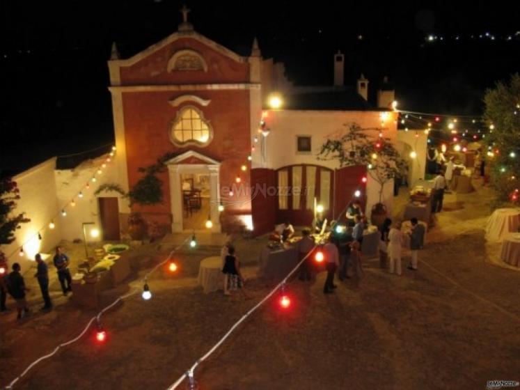 Masseria Torre Coccaro - Ricevimento di matrimonio serale in Masseria