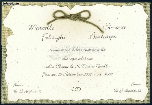 Partecipazioni di matrimonio a Torino