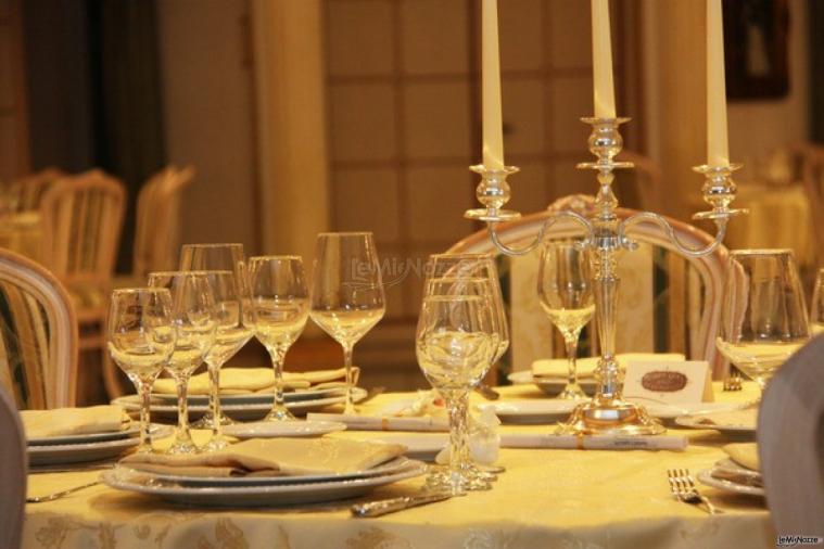 Reggia di Giano - Apparecchiatura dei tavoli per le nozze