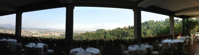 Ristorante il Pianone - Terrazza panoramica per il matrimonio a Bergamo