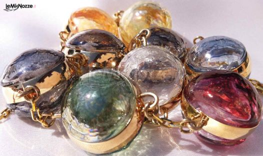 Collana con perle in vetro soffiato - Collezione Murano