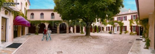 Chiostro della villa per il matrimonio a Treviso - Villa Marcello Marinelli