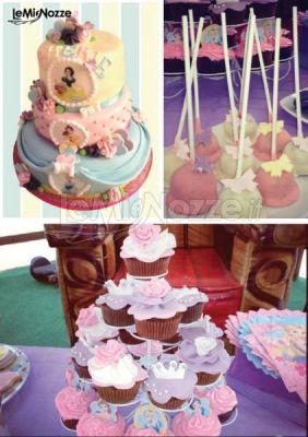 Princess'd cake pops e cupcake