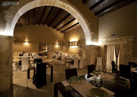 Sala interna per ricevimento di matrimonio presso l'Agriturismo Borgo Alveria