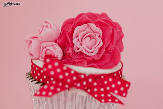 Dettagli del fiore del cupcake