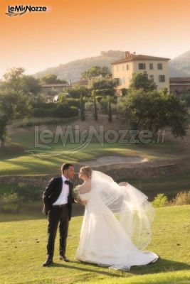 Gli sposi nella campagna toscana - Montecatini Golf Club