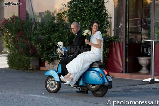 Sposi in Vespa - Fotografo per il matrimonio a Venezia