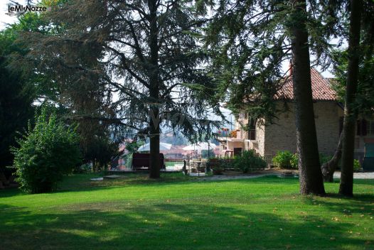 Giardino del casale per il matrimonio