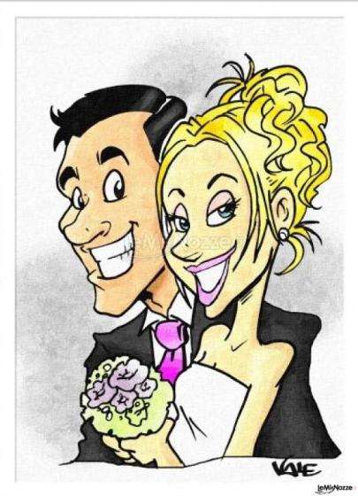 Grafica Personalizzata - Caricature di sposi a Torino