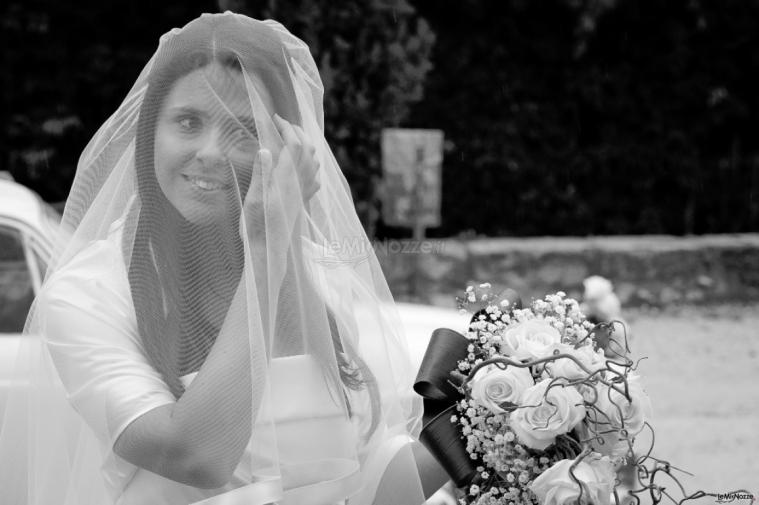La sposa con il suo bouquet - Cluster foto