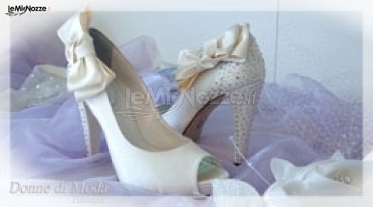 Le scarpe da sposa dell'Atelier Donne di Moda di Picenza