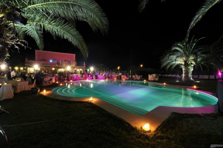 Villa San Martino - La piscina di sera