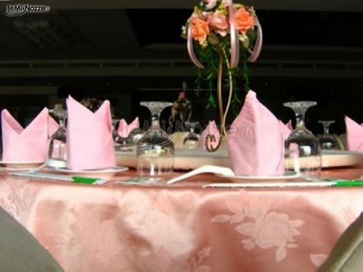 Allestimento in rosa per il matrimonio