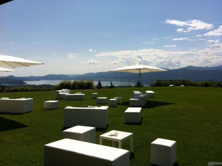 Aperitivo per il matrimonio con vista sul Lago Maggiore
