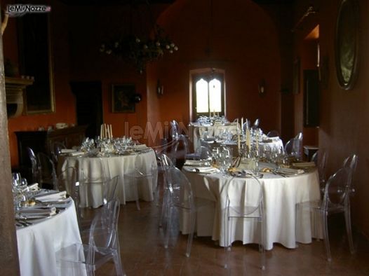 Tavoli per il ricevimento di matrimono a Terni