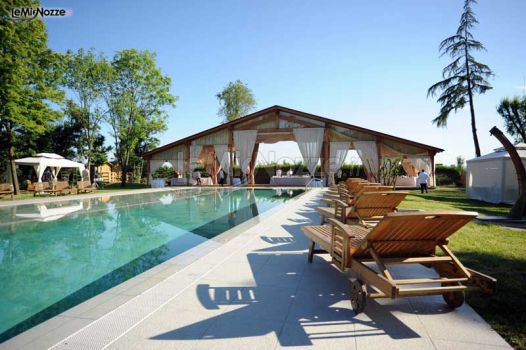 La piscina di Villa Capriata