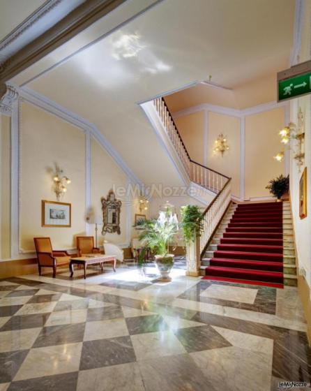 Gli spazi eleganti dell'Hotel Excelsior Hilton Palermo