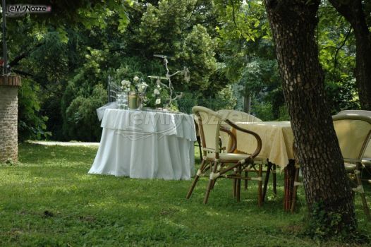 Allestimento del giardino per il matrimonio a Vicenza